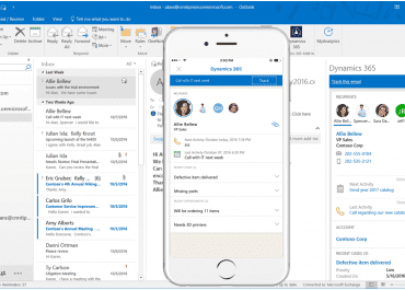 Aplicación de Dynamics 365 para Outlook actualizada con varias características nuevas