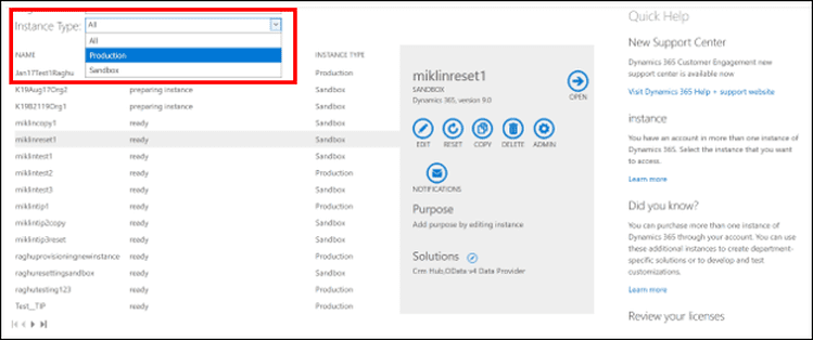 What's new in the Dynamics 365 administration centre 1 What's new in the Dynamics 365 administration centre - MASAO