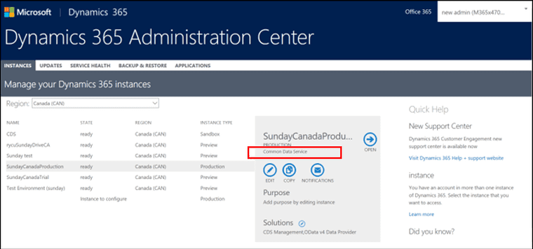 What's new in the Dynamics 365 administration centre 3 What's new in the Dynamics 365 administration centre - MASAO