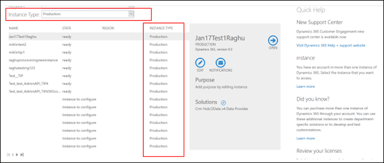 What's new in the Dynamics 365 administration centre 2 What's new in the Dynamics 365 administration centre - MASAO